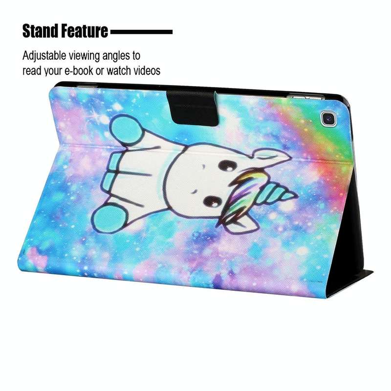 For Samsung Galaxy Tab A 10.1 2019 T515/T510 Colored Drawing Horizontal Flip Leather Case with Ho...