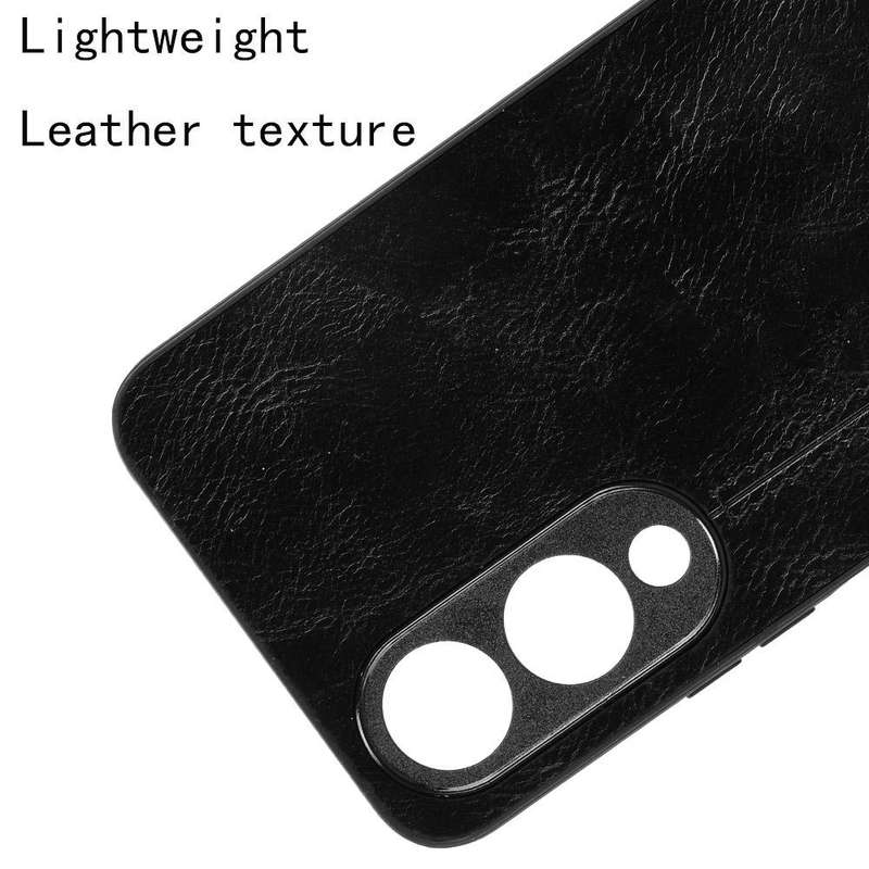 For vivo Y17s 4G Global Cow Pattern Sewing Back Cover Phone Case(Black)