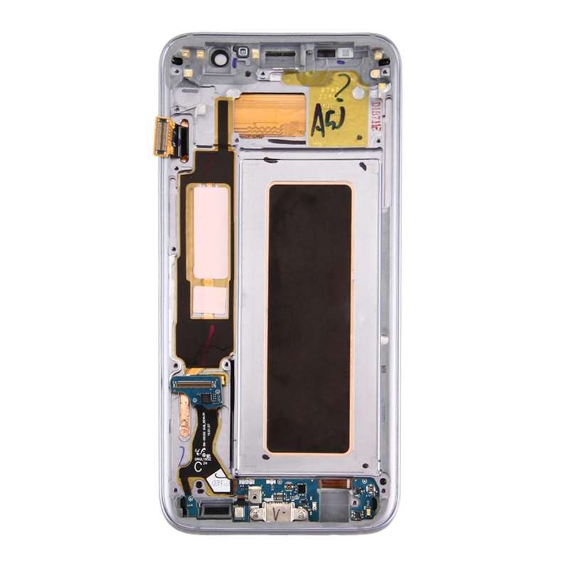 Original LCD Screen and Digitizer Full Assembly with Frame & Charging Port Board & Volume Button ...