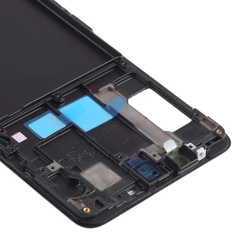 For Galaxy A9 (2018) Front Housing LCD Frame Bezel Plate (Black)