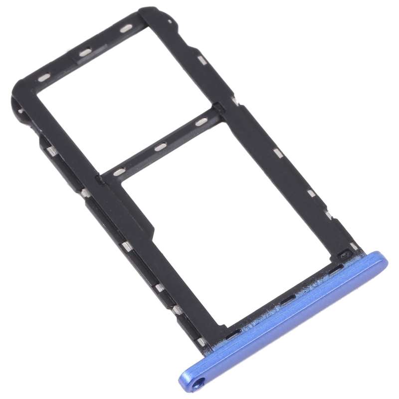 For ZTE Blade A52 SIM Card Tray + SIM Card Tray / Micro SD Card Tray (Blue)