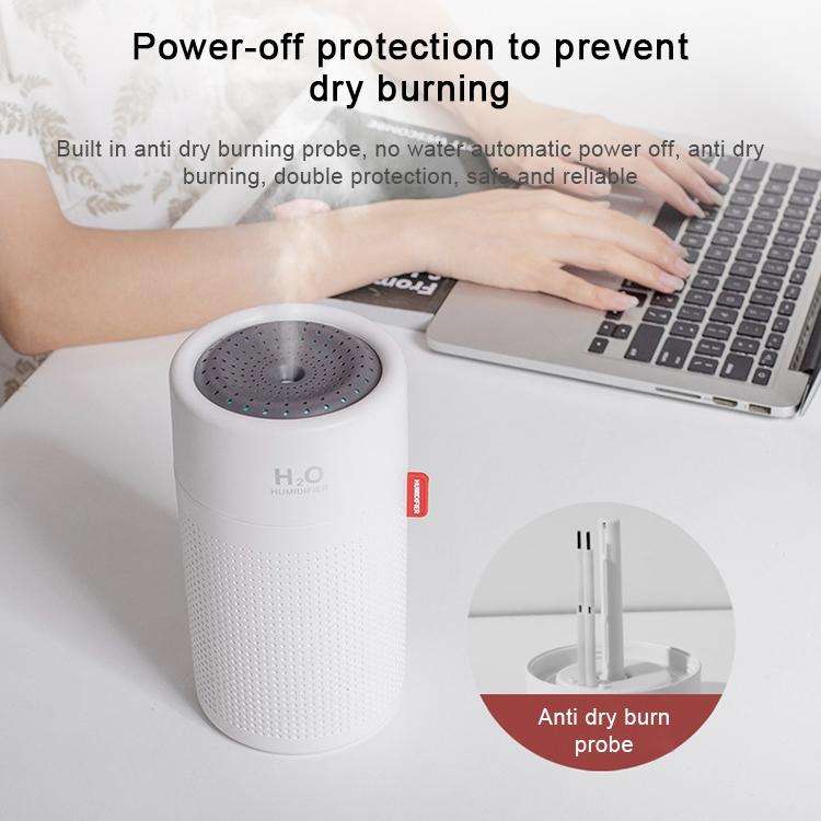 750ml Large Capacity Air Humidifier USB Rechargeable Wireless Ultrasonic Aroma Essential Oil Diff...