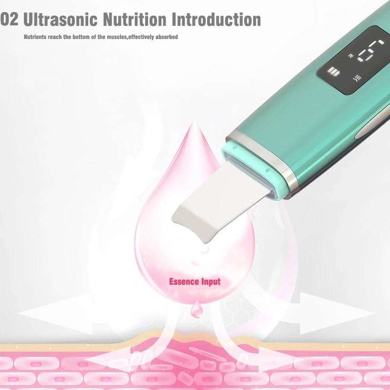 Ultrasonic Shoveling Machine Blackhead Beauty Instrument Iontophoresis Pore Cleaning Instrument(W...