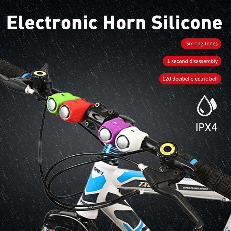 120 dB Bicycle Bell Mountain Bike Electric Horn(Red)