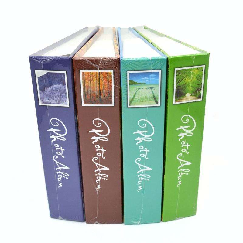 Photo Album 6 Inch 200 Sheets Without Boxing Simple Thin Film(Flower Color Mixed Delivery)