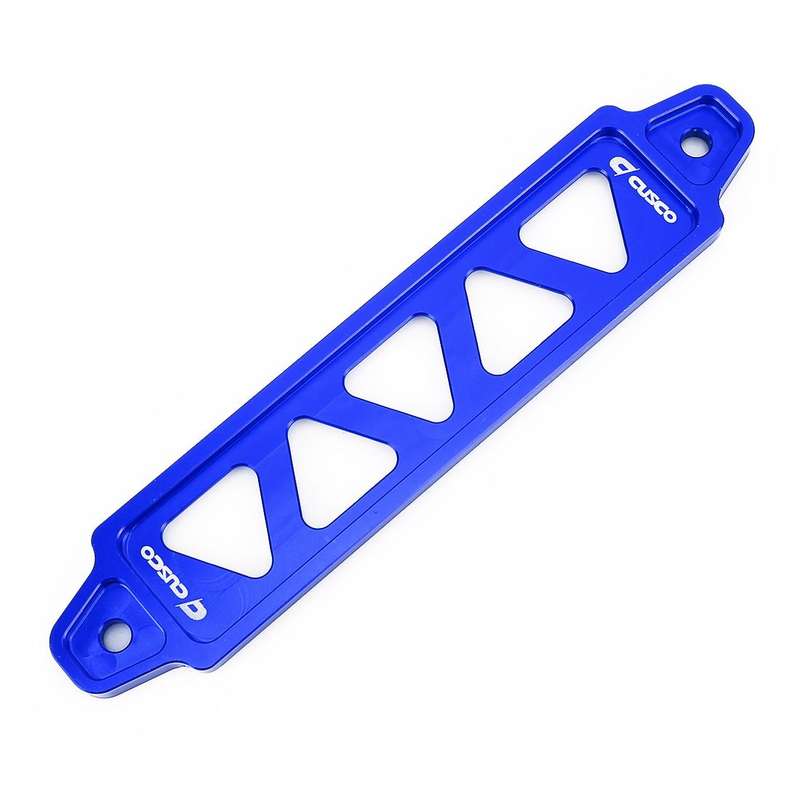Universal Car Long Stainless Steel Battery Tie Down Clamp Bracket, Size: 21.6 x 4.4 x 1cm (Blue)