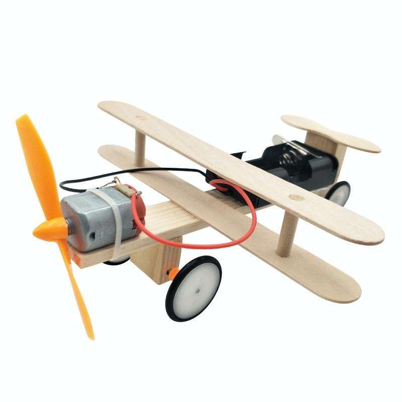 Children Technology Small Production DIY Electric Taxi Aircraft Model Handmade Materials Teaching...