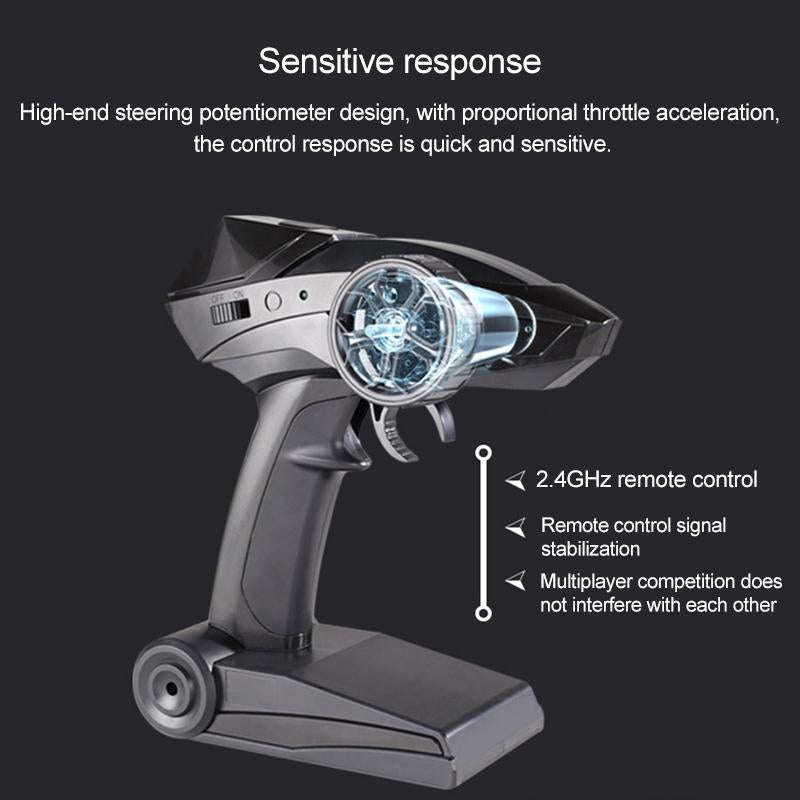 HELIWAY DM-1801 2.4GHz Four-way Remote Vehicle Toy Car with Remote Control & 720P HD WiFi Camera(...