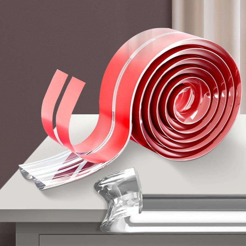 PVC Household Transparent Anti-collision Strip Furniture Soft Edge Protector, Specification: 1 cm...