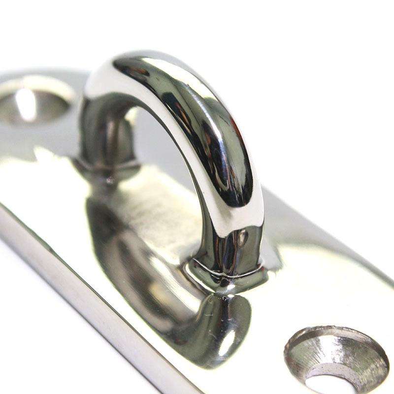 316 Stainless Steel Oval Boat Plate Seat Hand Rowing Boat Fixed Seat Accessories, Specification: ...