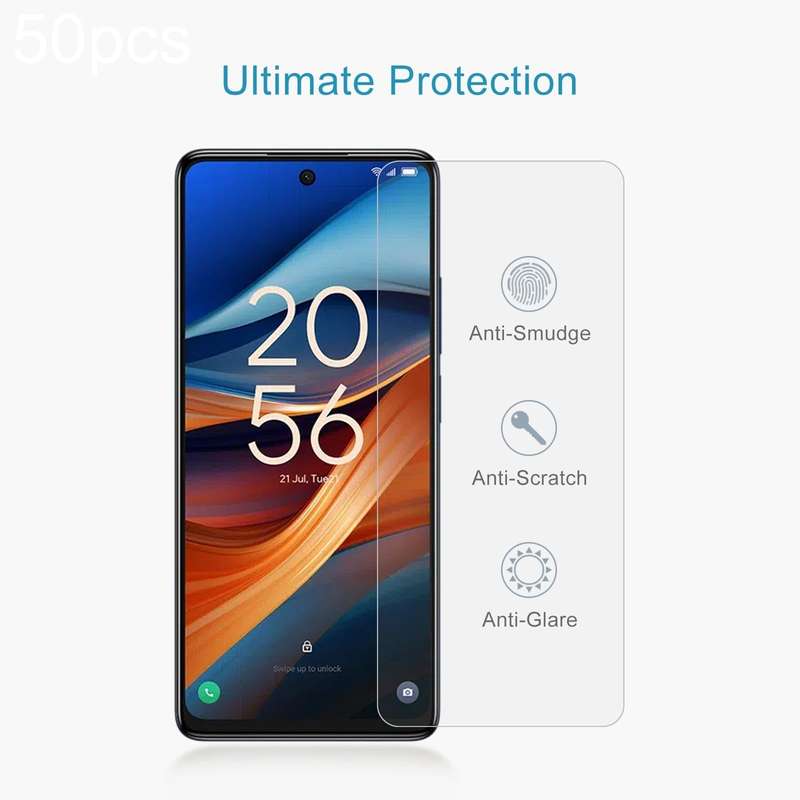 For TCL 50 XL 5G 50pcs 0.26mm 9H 2.5D Tempered Glass Film