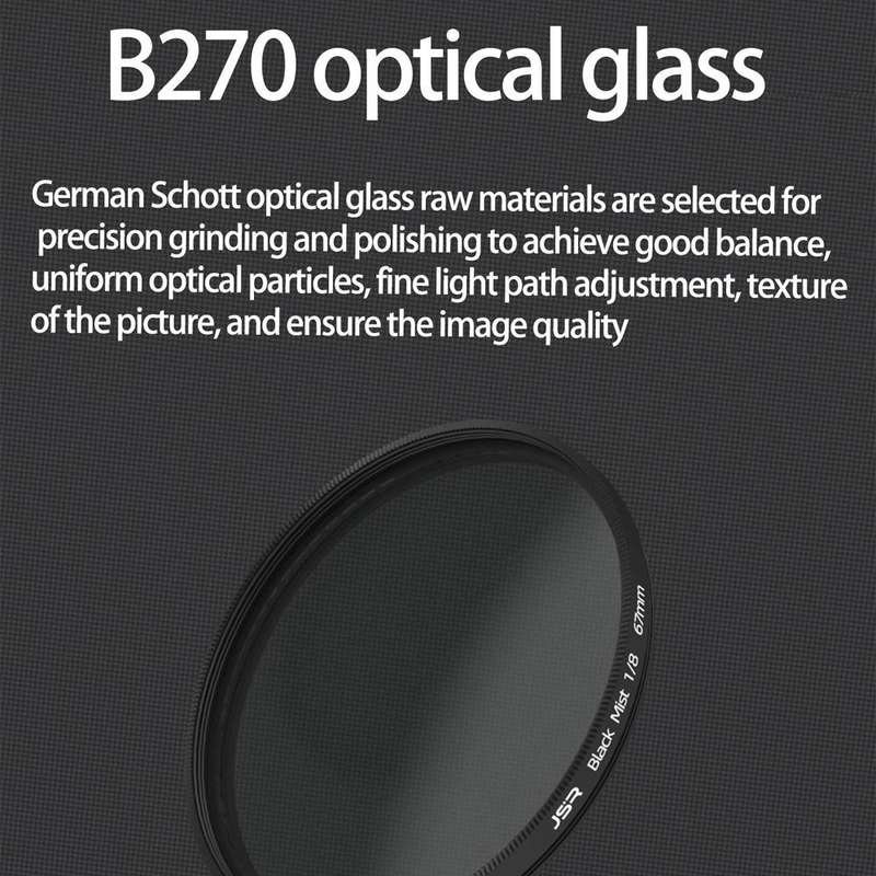 JSR Black Mist Filter Camera Lens Filter, Size:67mm(1/8 Filter)