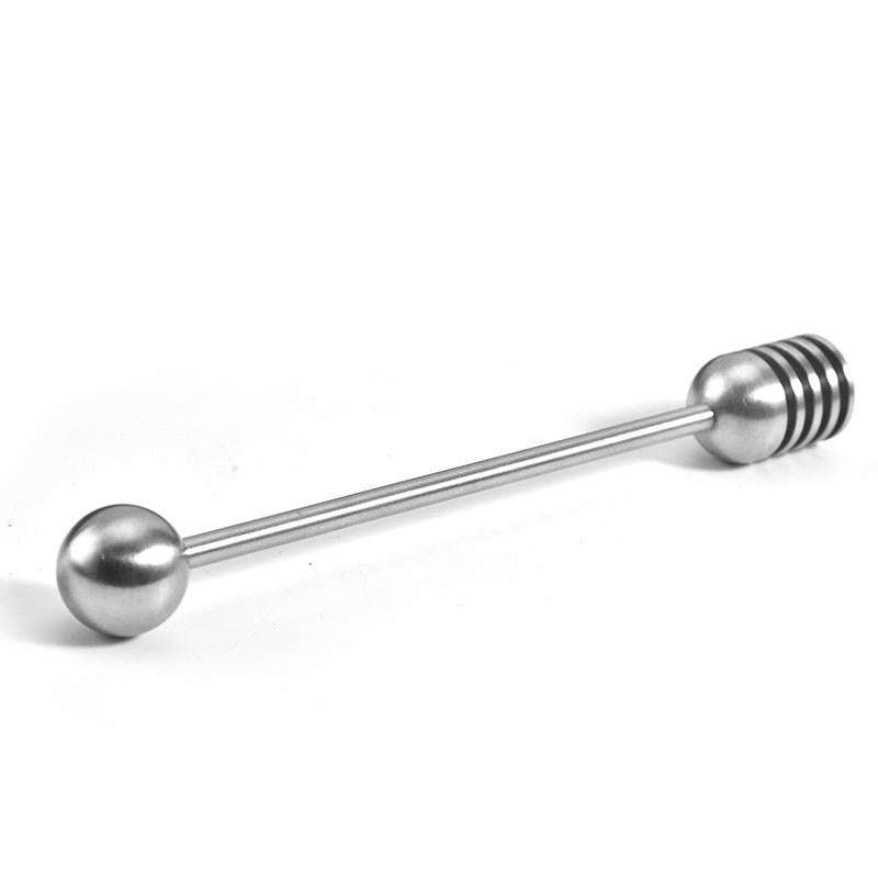 304 Stainless Steel Straight Handle Honey Stirrer With Round Bead Honey Stirrer