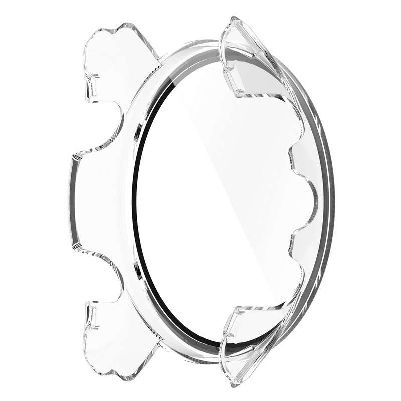For Garmin Forerunner 255S PC Tempered Film Full Body Watch Case(Transparent White)