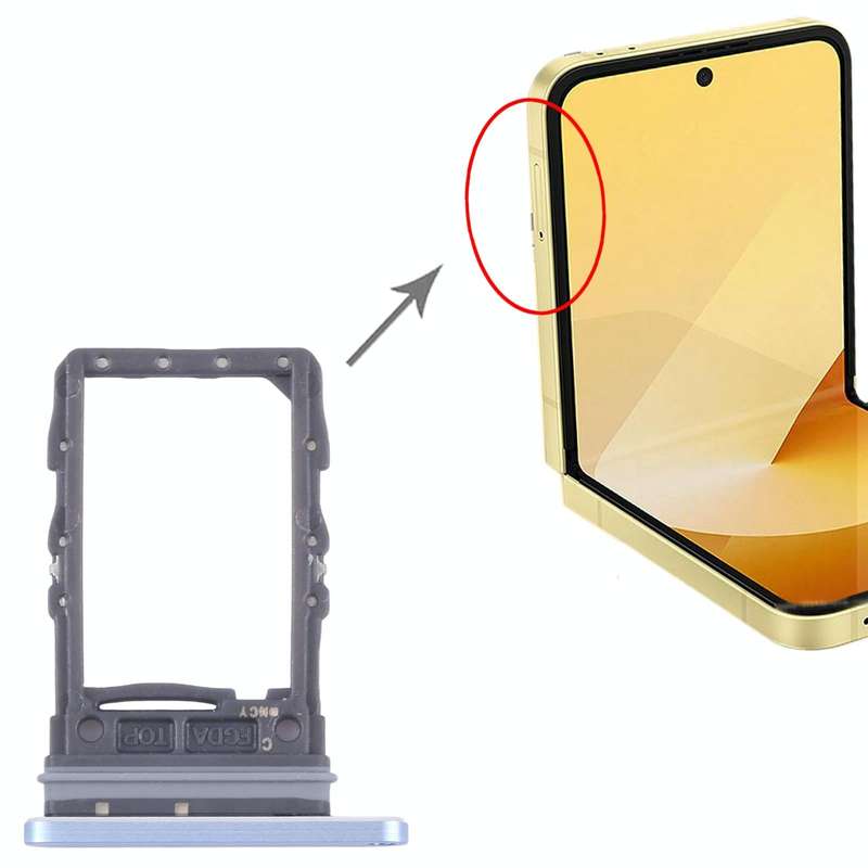 For Samsung Galaxy Z Flip6 SM-F741B Original SIM Card Tray (Blue)