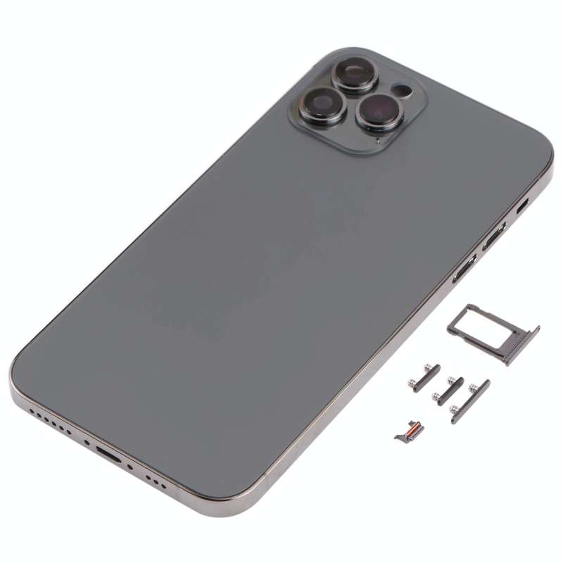 Back Housing Cover with Appearance Imitation of iP13 Pro for iPhone X(Black)