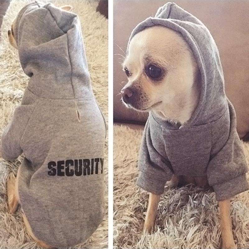 Autumn Winter Fleece Hooded Teddy Pet Dog Sweater Clothes, Size:M(Black)