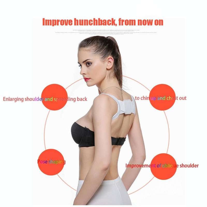 Adjustable Women Back Posture Corrector Shoulder Support Brace Belt Health Care Back Posture Belt...