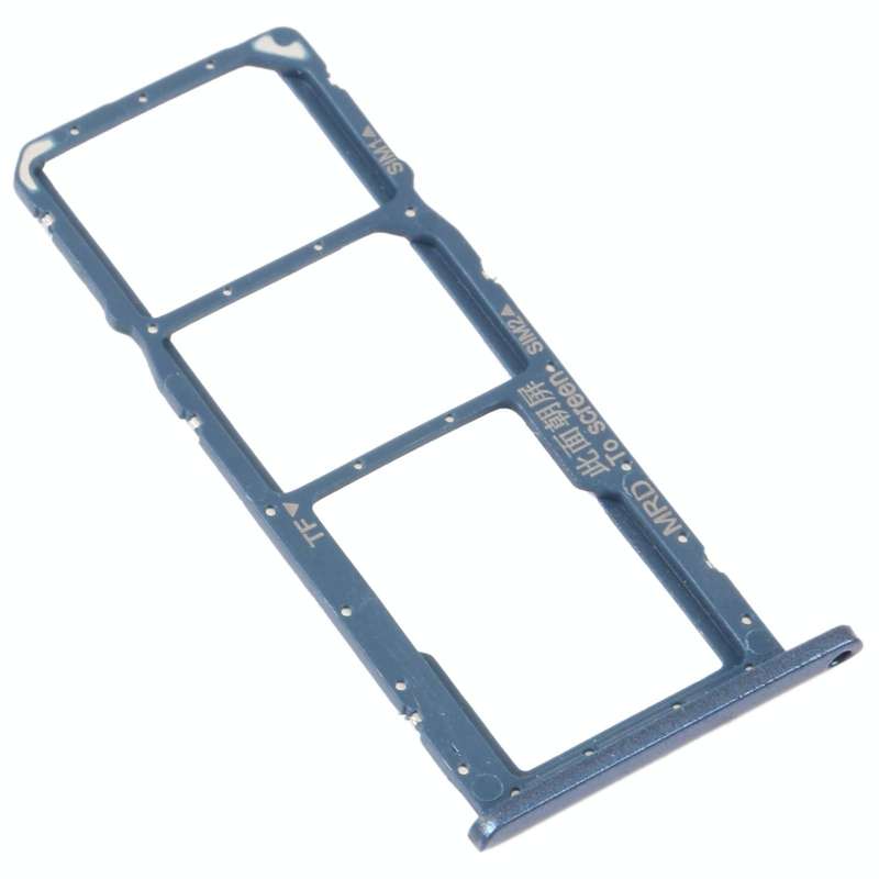 SIM Card Tray + SIM Card Tray + Micro SD Card Tray for Huawei Enjoy 9e (Blue)