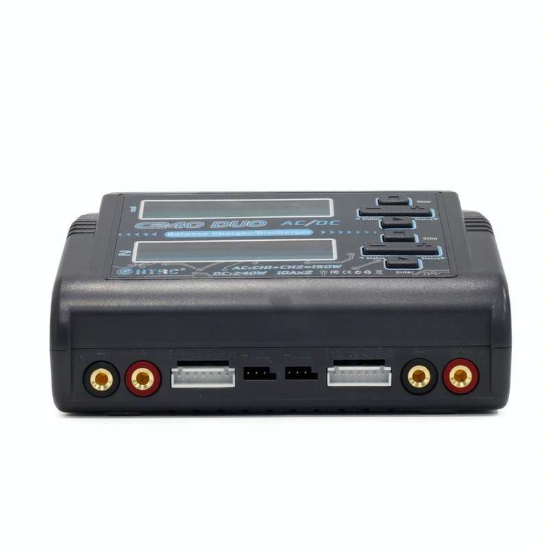 HTRC C240 Balanced Lithium Battery Charger Remote Control Airplane Toy Charger, Specification:US ...