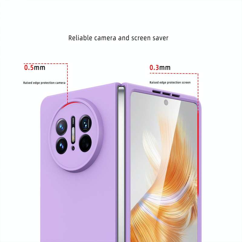 For Huawei Mate X3 Oil-sprayed Integrated Phone Case(Purple)