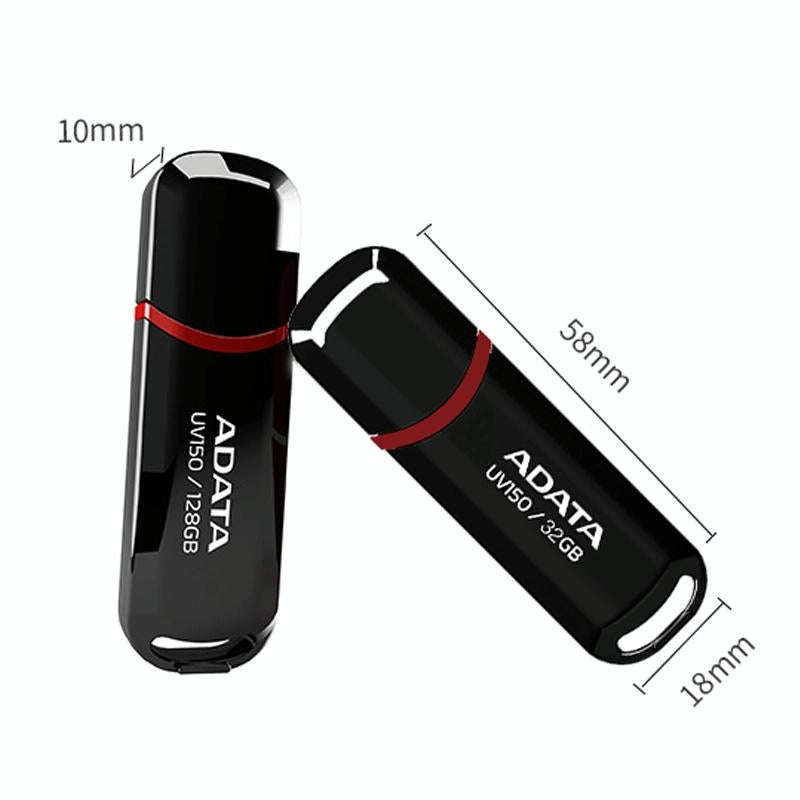 ADATA UV150 High Speed USB3.1 Business USB Flash Drive, Capacity: 128GB(Black)