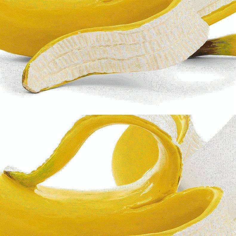 Banana Table Lamp Bedroom Decoration Lamp, Specification: EU Plug, Style:Prone Posture(Spray Paint)