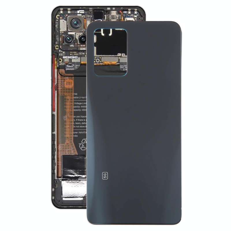 For Xiaomi Poco F4 OEM Glass Material Battery Back Cover(Black)