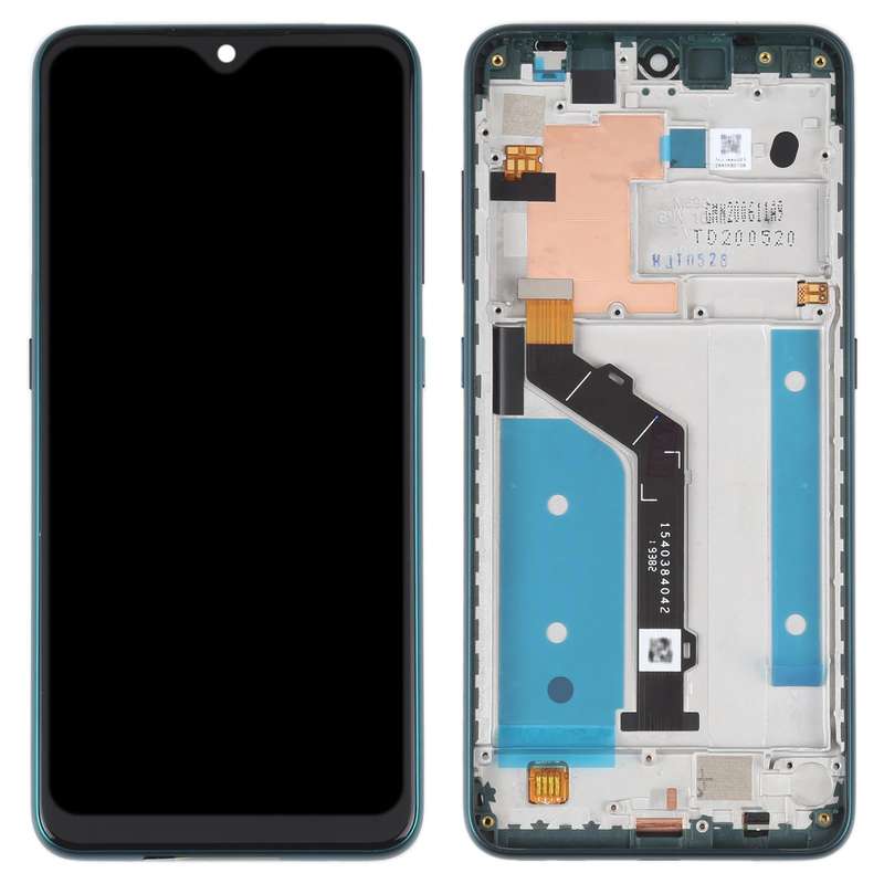 Original LCD Screen For Nokia 7.2 / 6.2 Digitizer Full Assembly with Frame(Green)