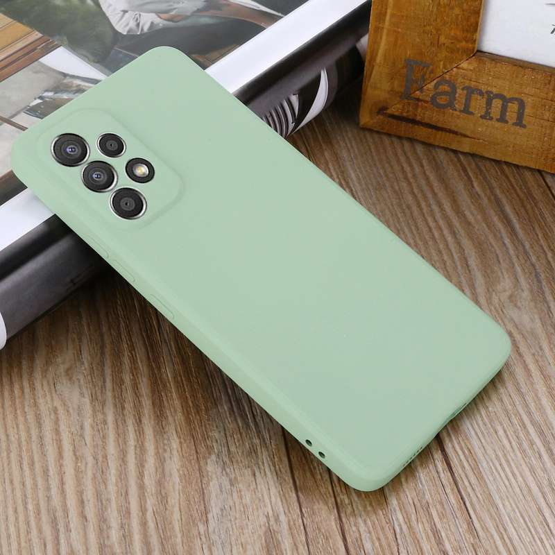 For Samsung Galaxy A53 5G Color Liquid Silicone Phone Case(Green)
