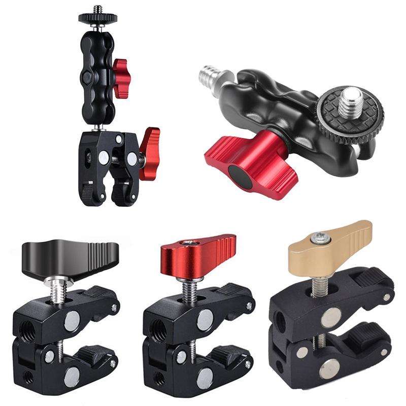 JMSUZ 124124 SLR Camera Rail Adjustable Clamp Crab Clamp+Magic Arm