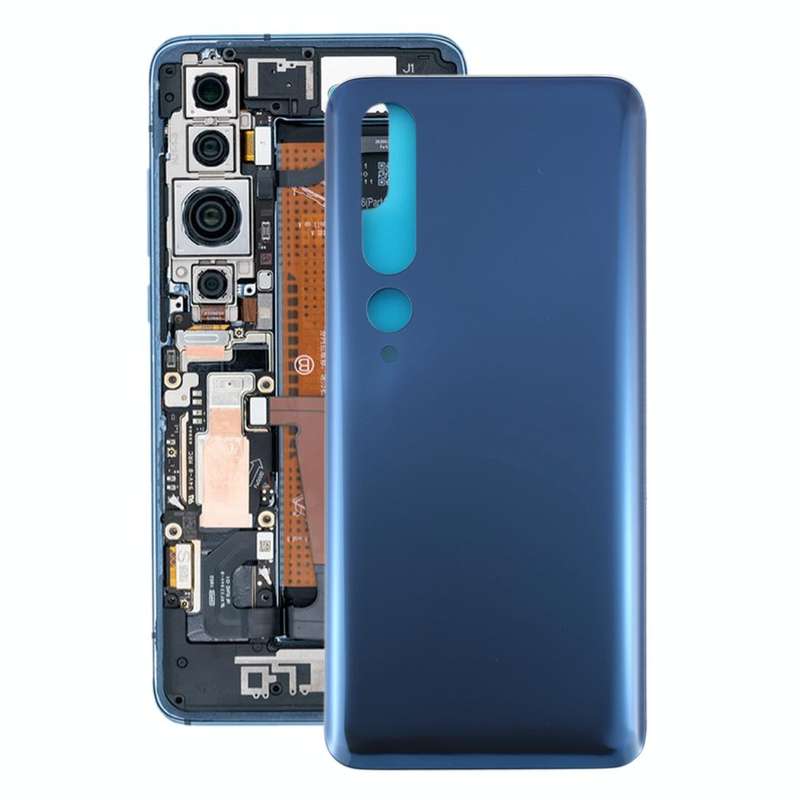 Glass Material Battery Back Cover for Xiaomi Mi 10 5G(Grey)