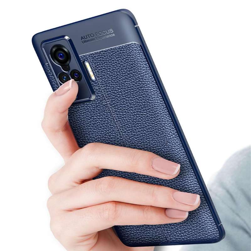For VIVO X50 Pro Litchi Texture TPU Shockproof Case(Black)