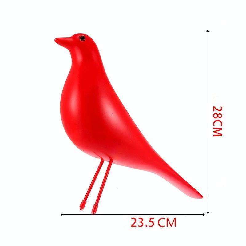Resin Craft Bird Figurine Office Ornaments Home Decoration Accessories(Black)