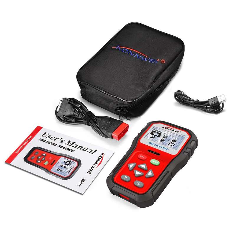 KONNWEI KW818 EOBD / OBDII Car Auto Diagnostic Scan Tools CAN Code Reader Scanner (Only for 12V G...