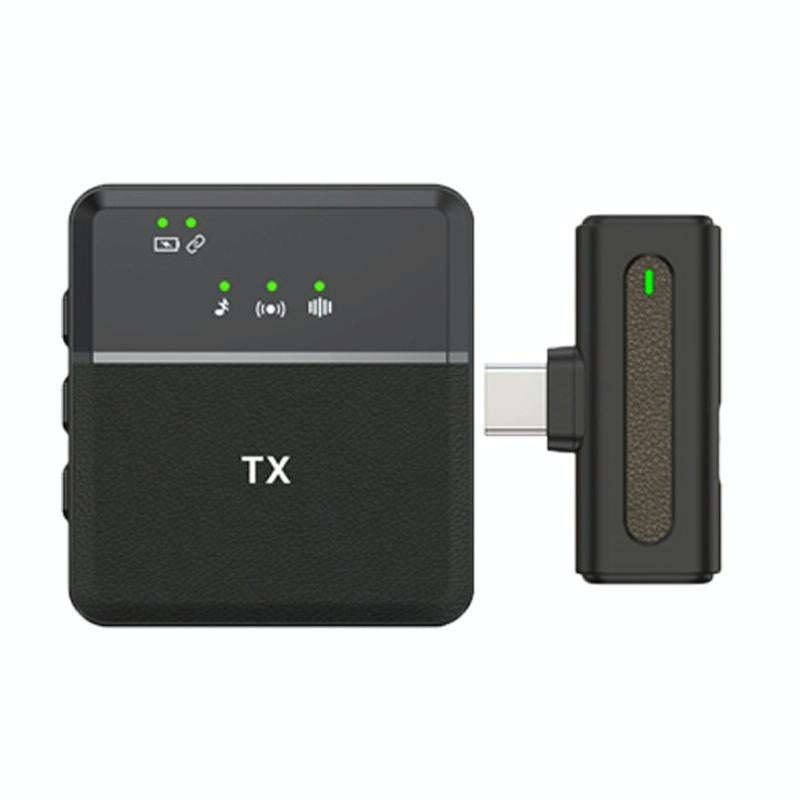 Wireless Lavalier Microphone One To One Live Recording Noise Canceling Mics, Interface: Type-C