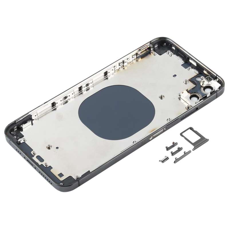Back Housing Cover with Appearance Imitation of iP12 Pro Max for iPhone XS Max(Black)