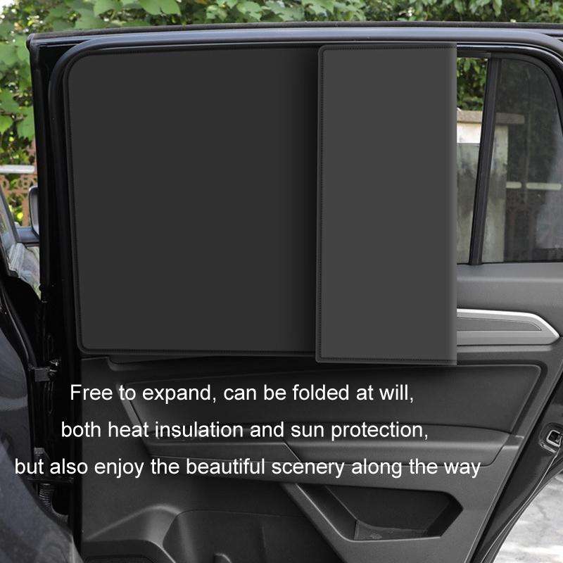 Heat-insulating Opaque Vinyl Coated Magnetic Car Curtains, Style: Full Blackout Principal Drive