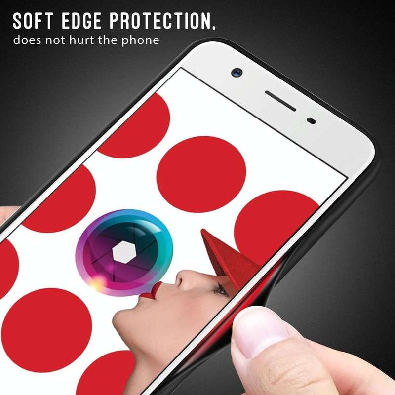 For OPPO F5 Texture Gradient Glass Protective Case(Black)