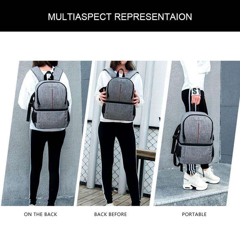 Multi-functional Waterproof Nylon Shoulder Backpack Padded Shockproof Camera Case Bag for Nikon C...