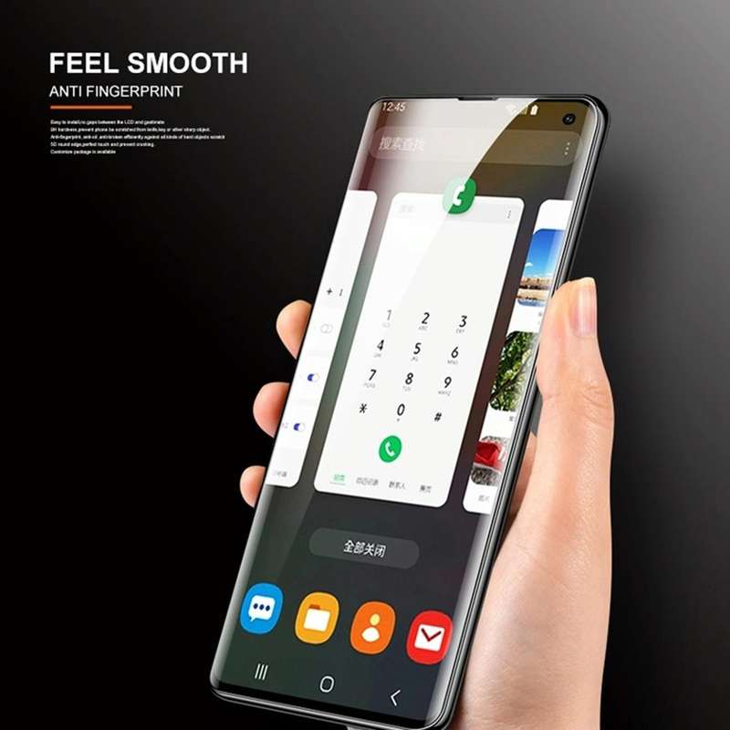 UV Liquid Curved Full Glue Tempered Glass for Galaxy Note10 Pro,Support Fingerprint Unlock