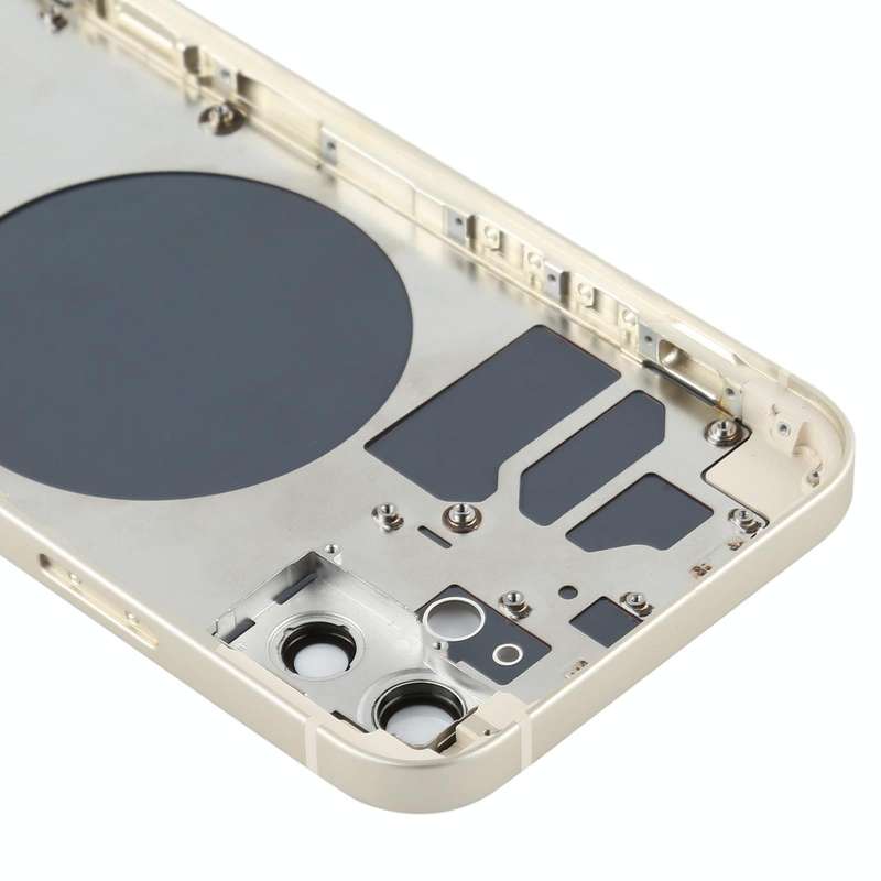 Back Housing Cover with SIM Card Tray & Side  Keys & Camera Lens for iPhone 12(White)