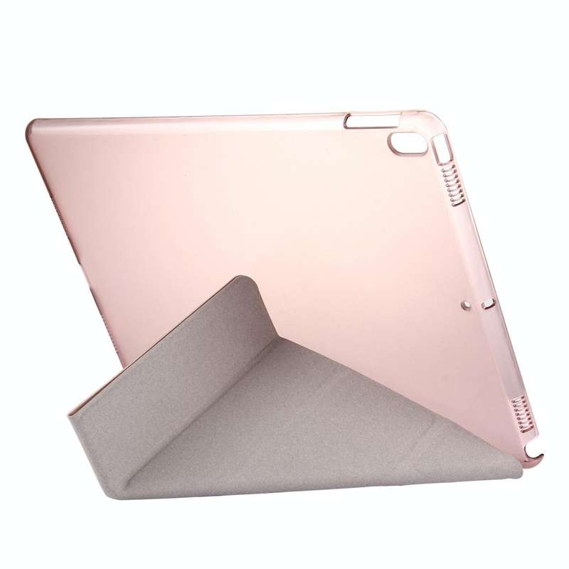 For iPad Pro 10.5 inch Silk Texture Horizontal Deformation Flip Leather Case with 4-folding Holde...
