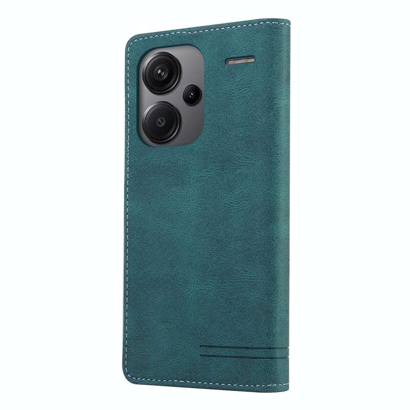 For Xiaomi Redmi Note 13 Pro+ Skin Feel Anti-theft Brush Horizontal Flip Leather Case with Holder...