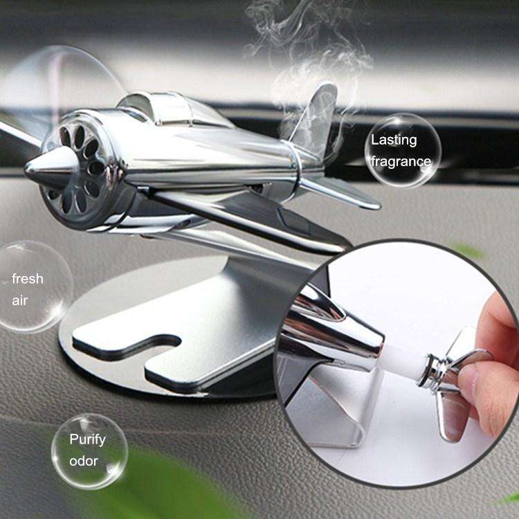 Aromatherapy Decorations for Cars Solar Aircraft Car Decorations(Red)