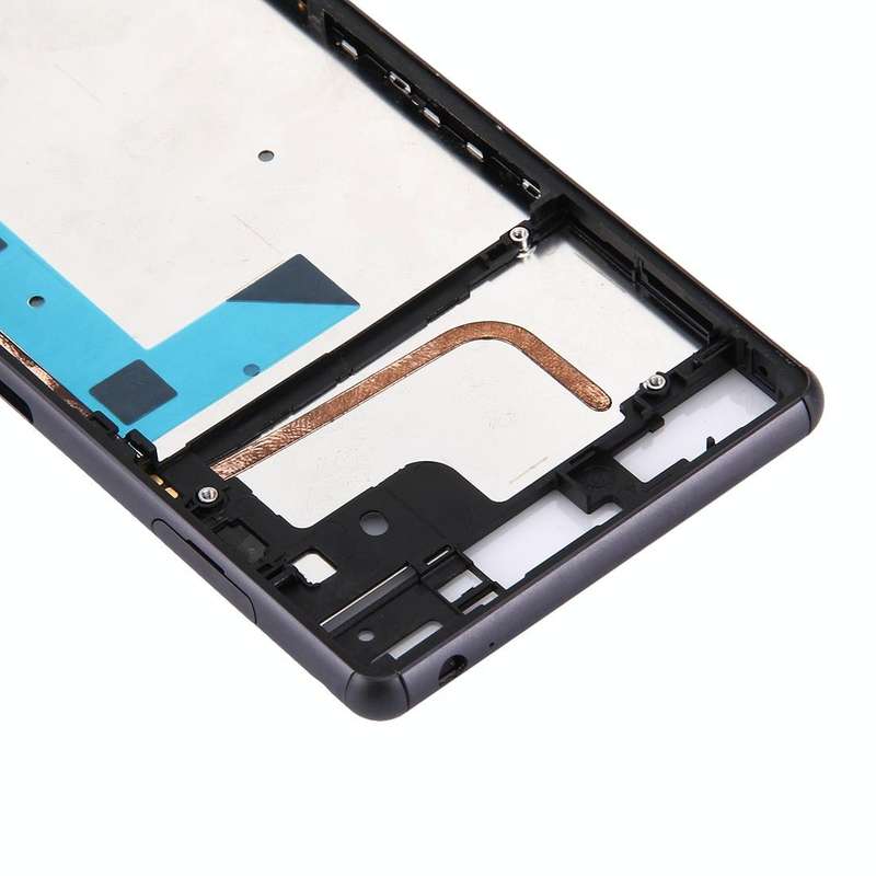 Front Housing LCD Frame Bezel Plate  for Sony Xperia Z3 / L55w / D6603(Black)