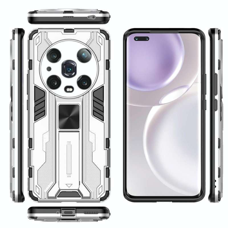 For Honor Magic4 Pro Supersonic PC + TPU Shock-proof Protective Phone Case(Silver)