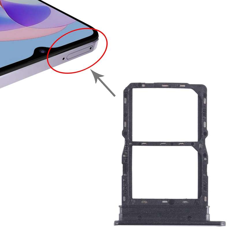 For Honor Play 40 Plus SIM + SIM Card Tray (Black)