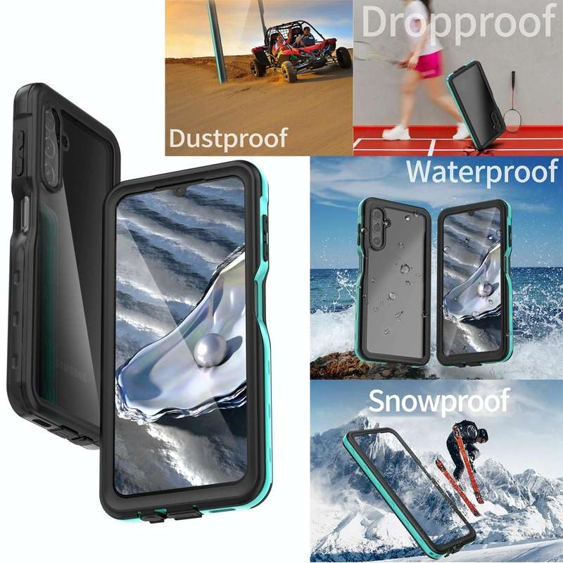 For Samsung Galaxy A14 5G RedPepper 360 Full Body Rugged Waterproof Phone Case(Blue)