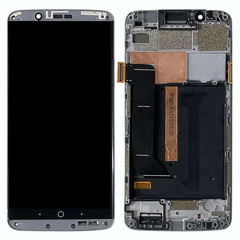 Original AMOLED LCD Screen for ZTE Axon 7 A2017 A2017U A2017G Digitizer Full Assembly With Frame ...
